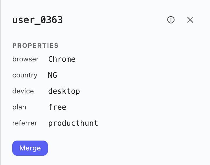 A person opened from the directory